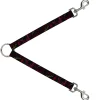 Dog Leash Splitter - Antlers Black/Burgundy/Gold