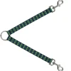 Dog Leash Splitter - Argyle Green/Navy/Green/White