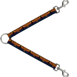 Dog Leash Splitter - Arizona Flag Distressed Painting