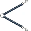 Dog Leash Splitter - Aztec4 Blues/White/Gray