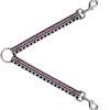 Dog Leash Splitter - Aztec13 White/Navy/Red/Black
