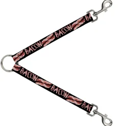 Dog Leash Splitter - Bacon w/Text2