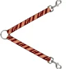 Dog Leash Splitter - Bacon Slices Maroon