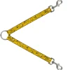 Dog Leash Splitter - Bananas Stacked Cartoon Yellows