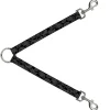 Dog Leash Splitter - Bandana Black/Gray