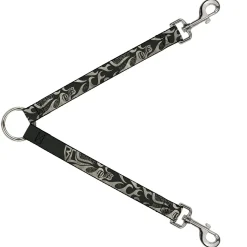 Dog Leash Splitter - BD AUTHENTIC SEATBELT BELT SINCE 1993 Flames Olive/Tan