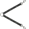 Dog Leash Splitter - BD Logo Scattered Black/Gray