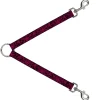 Dog Leash Splitter - BD Logo Scattered Black/Fuchsia