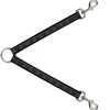 Dog Leash Splitter - BD Monogram2 Gray/Black