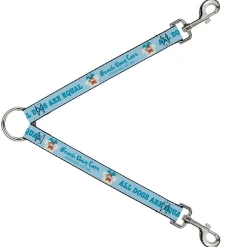 Dog Leash Splitter - BEACH DAWG CARE ALL DOGS ARE EQUAL Blues