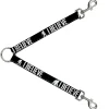 Dog Leash Splitter - Bigfoot Silhouette I BELIEVE Black/Gray/White