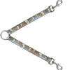 Dog Leash Splitter - Block Penguins Tan