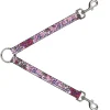 Dog Leash Splitter - Born to Blossom Blue