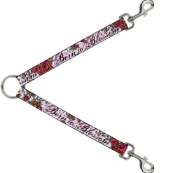 Dog Leash Splitter - Born to Blossom Pink