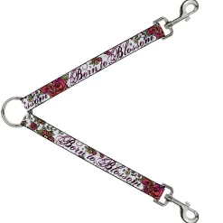 Dog Leash Splitter - Born to Blossom White