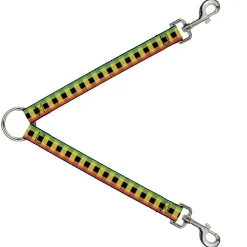 Dog Leash Splitter - Buffalo Plaid Rasta