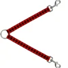 Dog Leash Splitter - Buffalo Plaid Black/Red