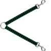 Dog Leash Splitter - Buffalo Plaid Black/Green