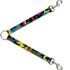 Dog Leash Splitter - Camo Multi Neon