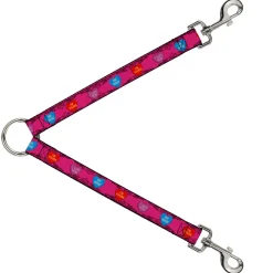 Dog Leash Splitter - Candy Hearts