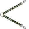 Dog Leash Splitter - CASH MONEY w/$$$ Black/White/Yellow/Green