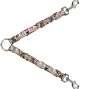 Dog Leash Splitter - Cat Faces Stacked