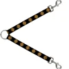 Dog Leash Splitter - Celtic Knot Black/Burgundy/Gold
