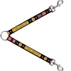 Dog Leash Splitter - CHAMPION Belt/Flags/Stars Black/Golds