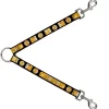 Dog Leash Splitter - CHAMPION Belt/Icons Black/Golds