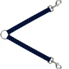 Dog Leash Splitter - Checker Black/Royal 288C