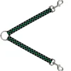 Dog Leash Splitter - Checker Black/Gray/1 Green