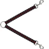 Dog Leash Splitter - Checker Black/Gray/1 Red