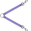 Dog Leash Splitter - Checker Baby Pink/Baby Blue