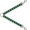 Dog Leash Splitter - Chevron Green/Black/Gray