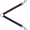Dog Leash Splitter - Chevron2 Red/Navy