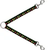 Dog Leash Splitter - Christmas Lights Black/Multi Color