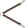 Dog Leash Splitter - Christmas Nutcracker/Polka Dots Greens/Gold/Red