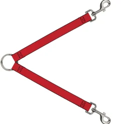 Dog Leash Splitter - Christmas Red