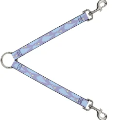 Dog Leash Splitter - Cloudy/Starry Sky Lavender/Blue/Yellow