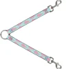 Dog Leash Splitter - Cloudy/Starry Sky Aqua/Pink/Yellow