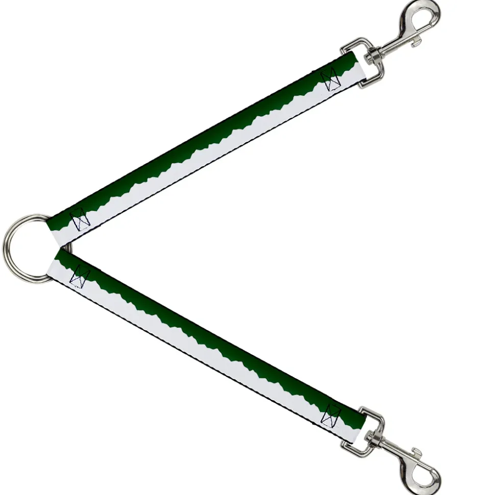 Dog Leash Splitter - Colorado Solid Mountains Green/White