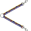 Dog Leash Splitter - Colorado Flag/Mountain Silhouette Yellow