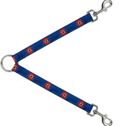 Dog Leash Splitter - Colorado Skier3 Blues/Red/Yellow