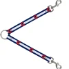 Dog Leash Splitter - Colorado Flag/Snowboarder Blue/White/Red/Yellow
