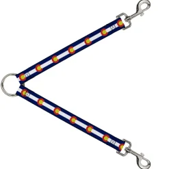 Dog Leash Splitter - Colorado Flags2 Repeat