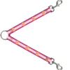 Dog Leash Splitter - Colorado Flags7 Repeat Pinks/White/Light Pink/Yellow