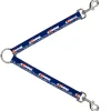 Dog Leash Splitter - Colorado Trout Flag Blue/White/Red/Yellow
