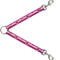 Dog Leash Splitter - Colorado Paw/Mountains Pinks