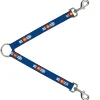 Dog Leash Splitter - Colorado Logo/Skis Blue/White/Red/Yellow