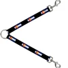 Dog Leash Splitter - Colorado Flags3/Black